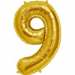 Supershape foil balloon - Gold giant numbers 0-9