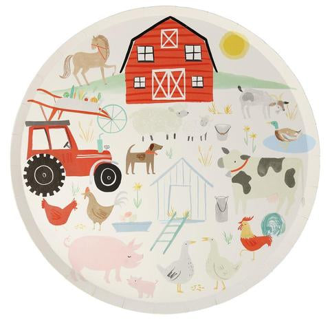 On the farm dinner plates - Meri Meri