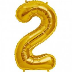 Supershape foil balloon - Gold giant numbers 0-9
