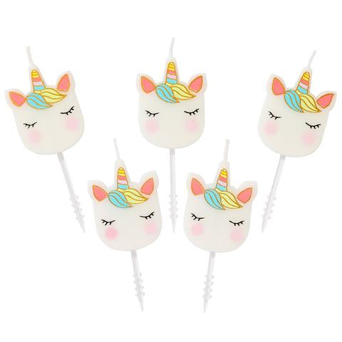 We heart unicorn candles