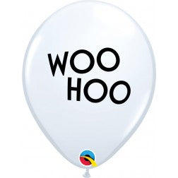 Helium inflated 11” balloon - woo hoo