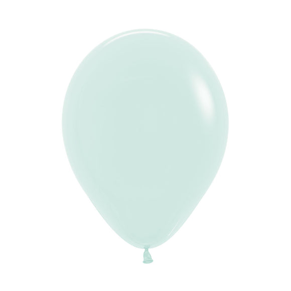 Helium inflated 11” balloon - matte pastel mint