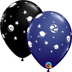 Helium inflated 11” balloon - celestial fun