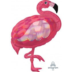 Supershape foil balloon - Iridescent flamingo