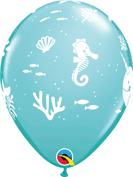 11” latex balloon - Fun under the sea
