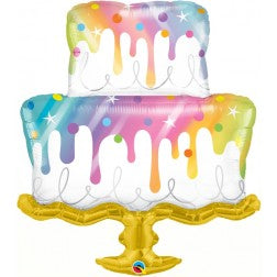 Supershape foil balloon - Rainbow drip cake