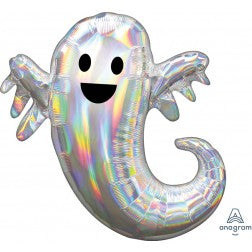 Supershape foil balloon - Holographic iridescent ghost