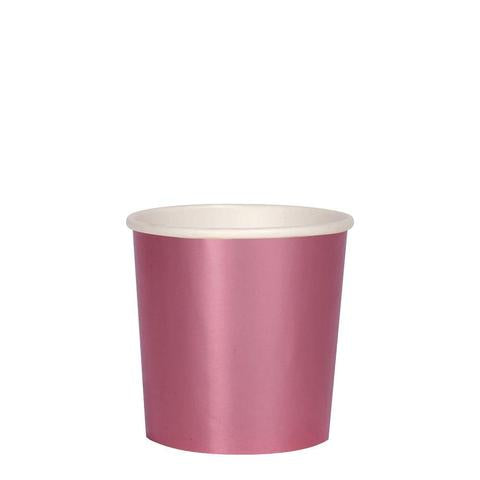 Metallic pink tumbler cups - Meri Meri