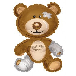 Supershape foil balloon - Get well bear