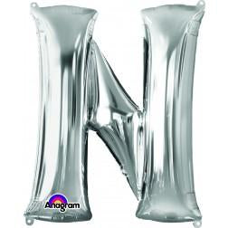 16 inch Northstar Just Married Kit - Silver (Airfill Only) Foil Balloon -  01291