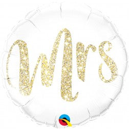 Glitter gold Mrs