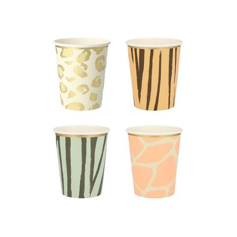 Safari animal print cups - Meri Meri