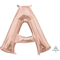 16 inch rose gold air fill letters - DOES NOT TAKE HELIUM