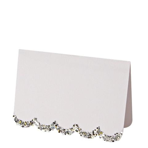 *SALE* DISCONTINUED Silver scallop place cards - Meri Meri