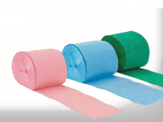 Crepe paper streamers - various colours