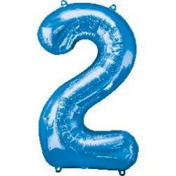 Supershape foil balloon - Blue giant numbers 0-9