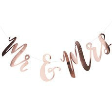 *HALF PRICE* Mr & Mrs rose gold garland