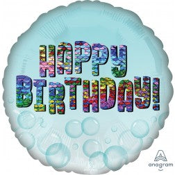 Standard happy birthday rainbow sequins