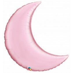Supershape foil balloon - Pastel pink crescent moon