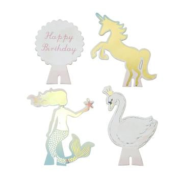 3 tier cake stand - unicorn, mermaid, swan