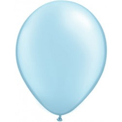 Helium inflated 11” balloon - Pearl light blue