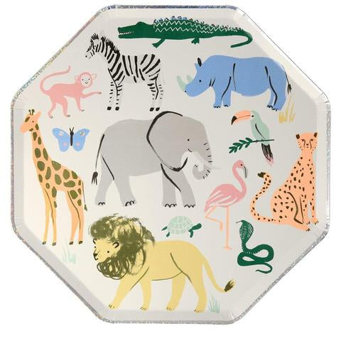 Safari animals dinner plates - Meri Meri