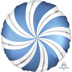 Satin infused azure candy swirl