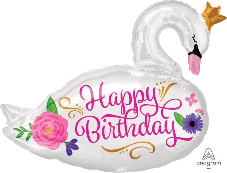 Supershape foil balloon - Beautiful Swan