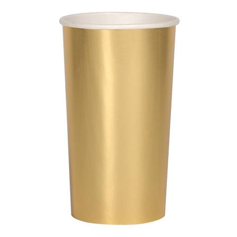 Gold highball cups - Meri Meri