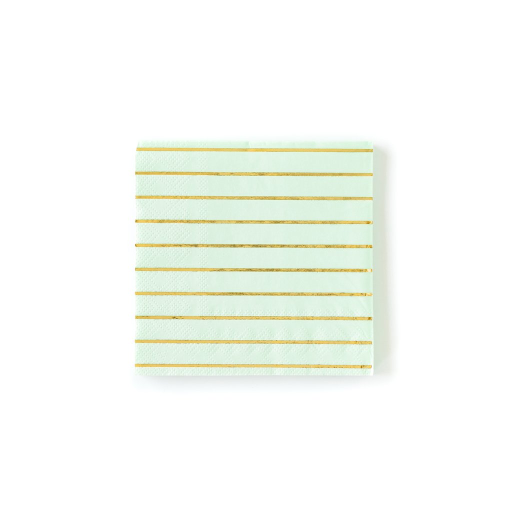 Mint cocktail napkins