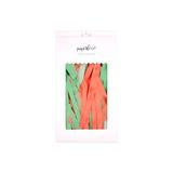 Mint and coral tassel banner