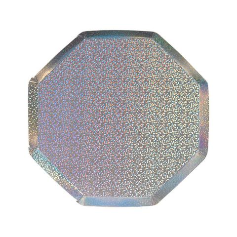 Silver sparkle side plates - Meri Meri