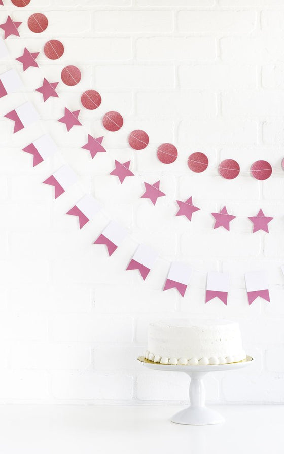*HALF PRICE* Mini banner kit - bubblegum pink