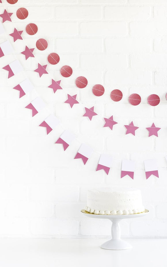 *HALF PRICE* Mini banner kit - bubblegum pink