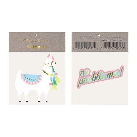 *SALE* Llama tattoos - Meri Meri