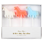 Unicorn Candles (6) - Meri Meri