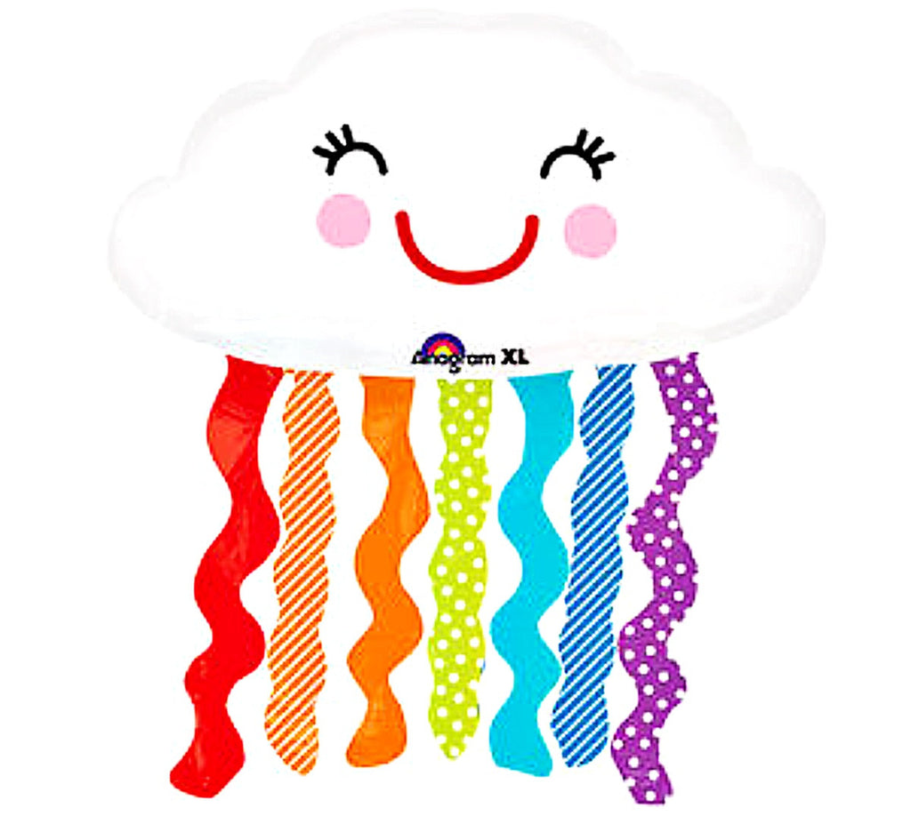 Supershape foil balloon - Rainbow Cloud