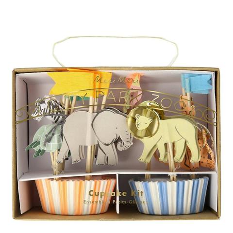 Safari animals cupcake kit - Meri Meri