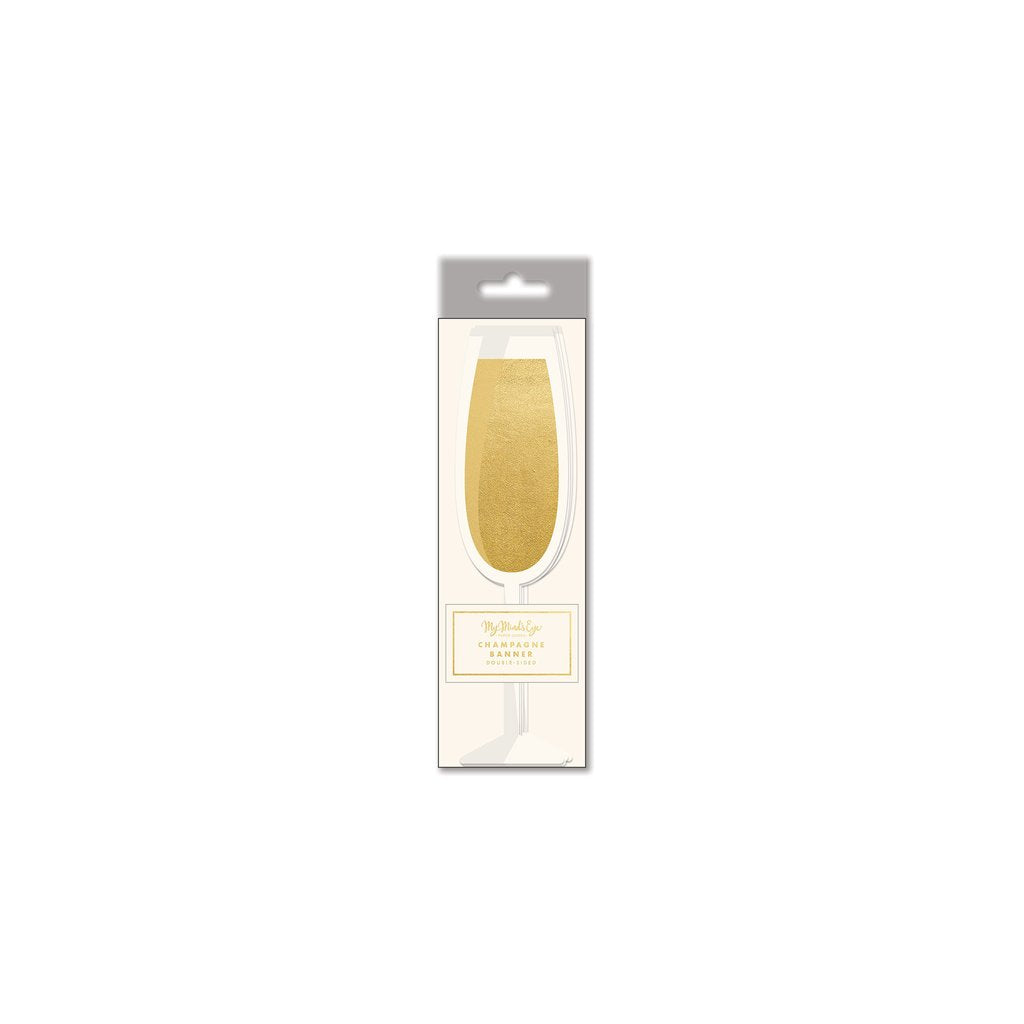 *HALF PRICE* Champagne glass banner