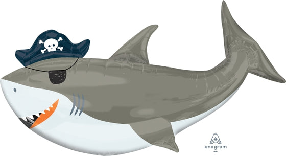 Supershape foil balloon - Ahoy shark