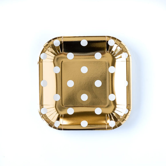 Gold dot small plates