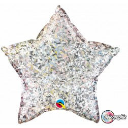 Silver holographic star