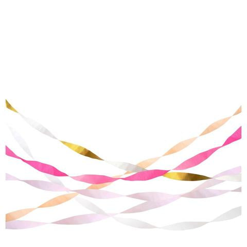 Pink crepe paper streamers - Meri Meri