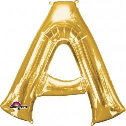 Supershape foil balloon - Gold giant letters A-Z