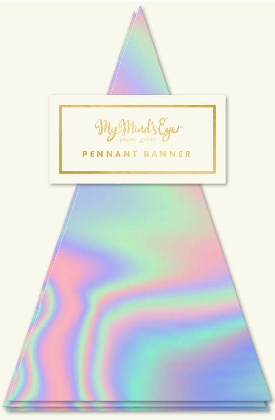Holographic pennant banner