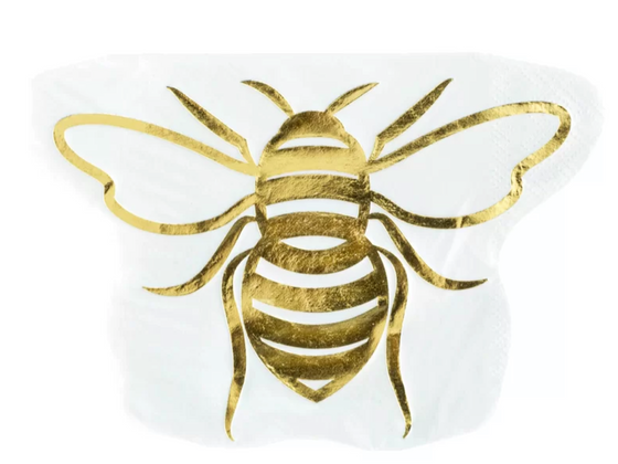 Hey Bae Bee die cut napkins