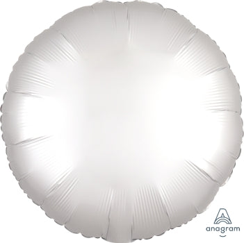 Satin luxe circle - white