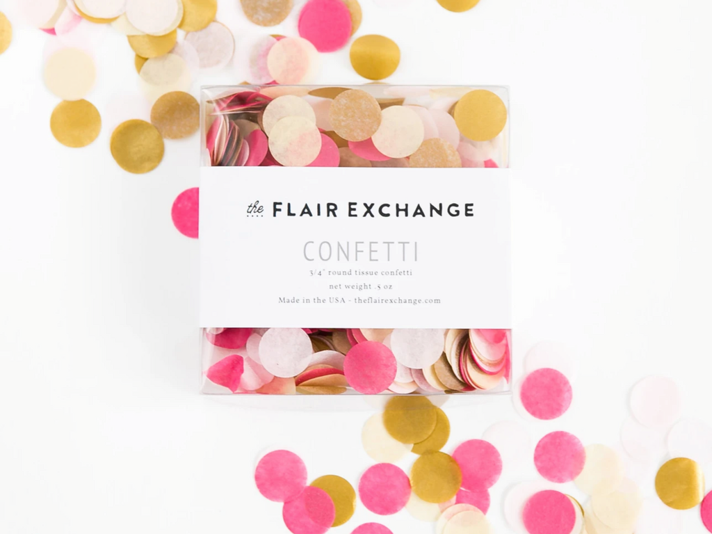 The flair exchange confetti - Sweetheart