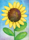 Sunflower- blank card