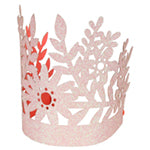 Pink glitter crown